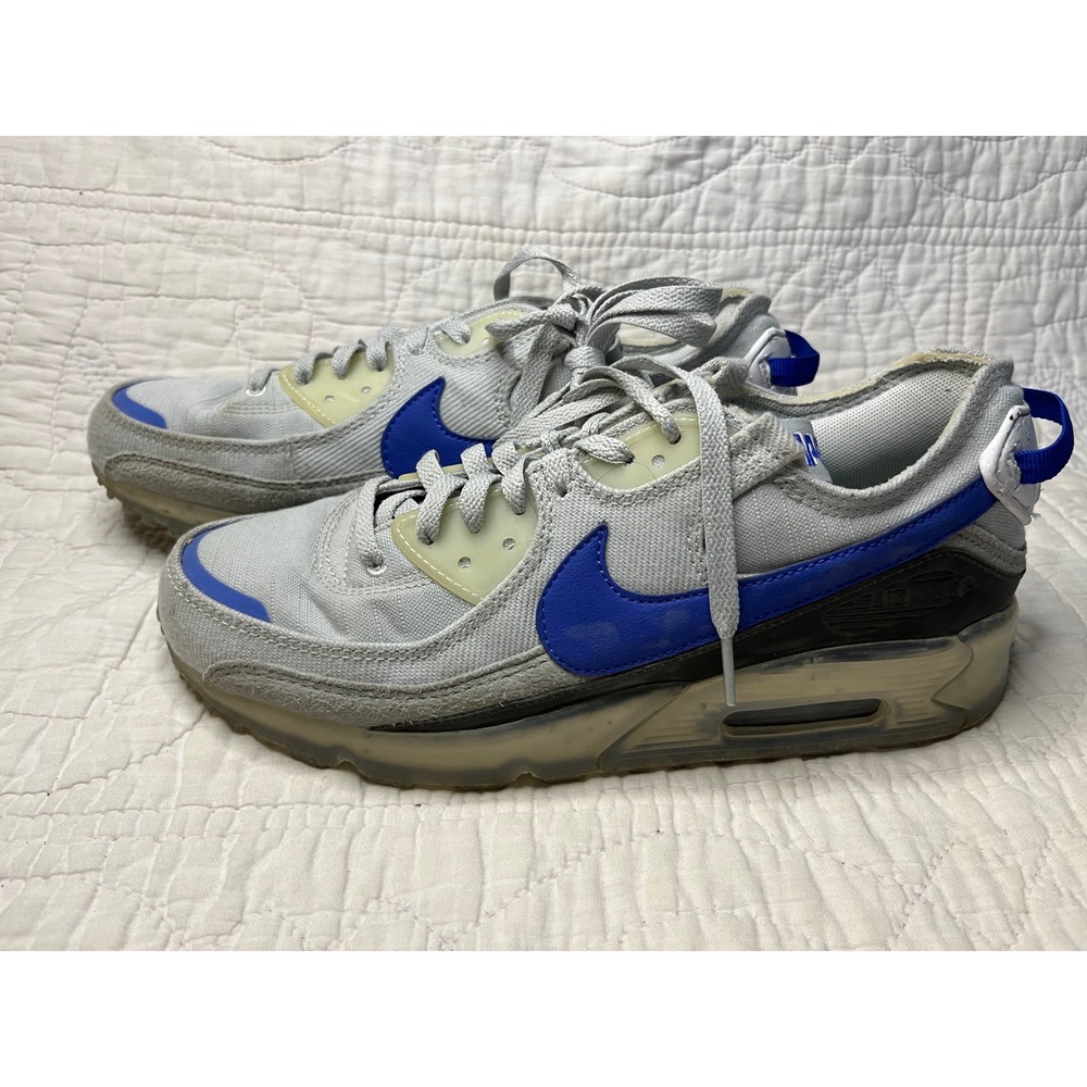 Nike Air Max 90 Terrascape Wolf Grey Hyper Royal DV7413-002 Mens 8.5 Women's 10
